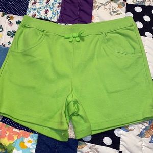 Green shorts